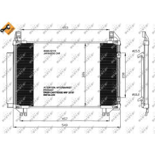 NRF | Kondensator, Klimaanlage | 35652