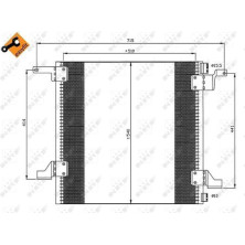 NRF | Kondensator, Klimaanlage | ohne Entfeuchter | 35526
