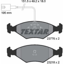 Textar | Bremsbelagsatz, Scheibenbremse | 2377601