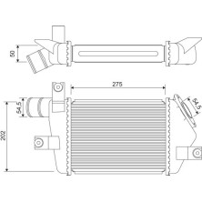 Valeo | Ladeluftkühler | 818693