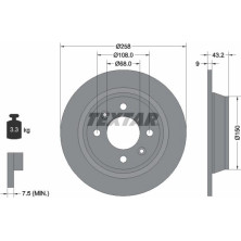 Textar | Bremsscheibe | 92048500