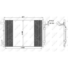 NRF | Kondensator, Klimaanlage | 350094