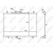 NRF | Kühler, Motorkühlung | 58394