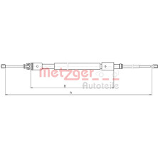 Metzger | Seilzug, Feststellbremse | 10.4714