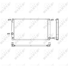 NRF | Kühler, Motorkühlung | 53589
