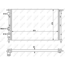 NRF | Kühler, Motorkühlung | 58852