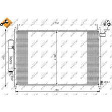 NRF | Kondensator, Klimaanlage | 35866