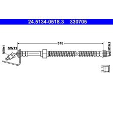 ATE | Bremsschlauch | 24.5134-0518.3