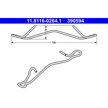 ATE | Feder, Bremssattel | 11.8116-0264.1