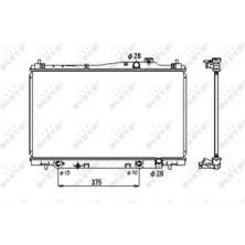 NRF | Kühler, Motorkühlung | 53678