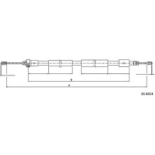 Metzger | Seilzug, Feststellbremse | 10.4654