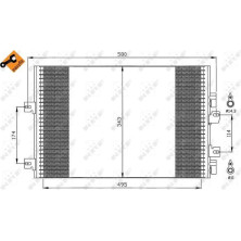 NRF | Kondensator, Klimaanlage | 35543