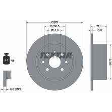 Textar | Bremsscheibe | 92054700