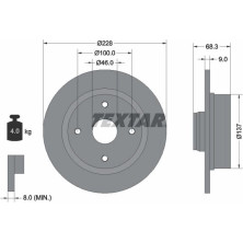 Textar | Bremsscheibe | 92066100