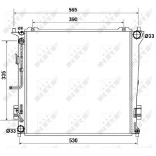 NRF | Kühler, Motorkühlung | 53163