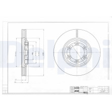 Delphi | Bremsscheibe | BG4175