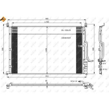 NRF | Kondensator, Klimaanlage | 35923