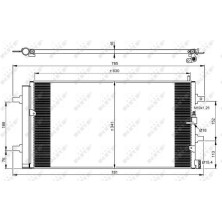 NRF | Kondensator, Klimaanlage | 350069