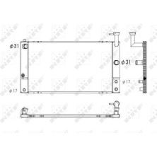 NRF | Kühler, Motorkühlung | 53747