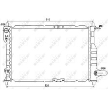 NRF | Kühler, Motorkühlung | 53068