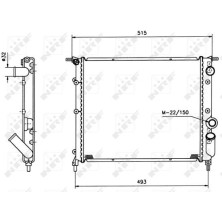 NRF | Kühler, Motorkühlung | 516259