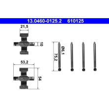 ATE | Zubehörsatz, Scheibenbremsbelag | 13.0460-0125.2