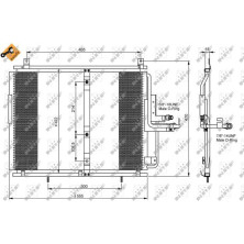 NRF | Kondensator, Klimaanlage | 35244