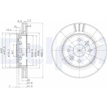 Delphi | Bremsscheibe | BG3803