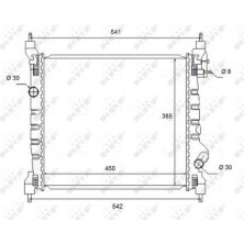 NRF | Kühler, Motorkühlung | 58454