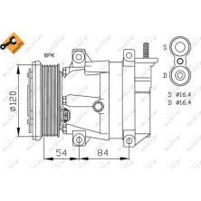 NRF | Kompressor, Klimaanlage | 32484