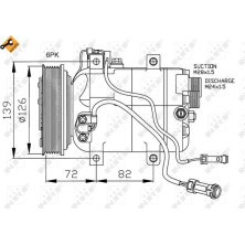 NRF | Kompressor, Klimaanlage | 32027