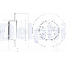 Delphi | Bremsscheibe | BG4164