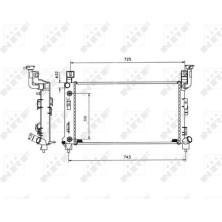 NRF | Kühler, Motorkühlung | 53501