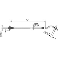 BOSCH | Bremsschlauch | 1 987 481 715