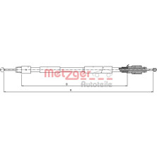 Metzger | Seilzug, Feststellbremse | 10.7630