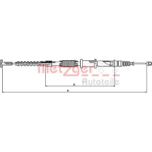 Metzger | Seilzug, Feststellbremse | 1651.21
