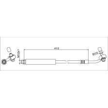 Metzger | Bremsschlauch | 4111356