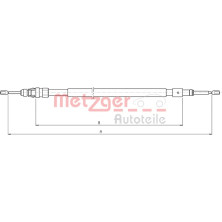 Metzger | Seilzug, Feststellbremse | 10.4523