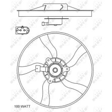 NRF | Lüfter, Motorkühlung | 47070