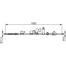 BOSCH | Seilzug, Feststellbremse | 1 987 482 439