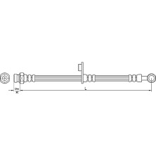 Metzger | Bremsschlauch | 4110265