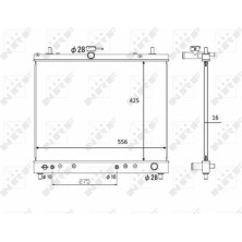 NRF | Kühler, Motorkühlung | 58446