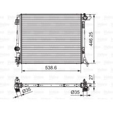 Valeo | Kühler, Motorkühlung | 701662