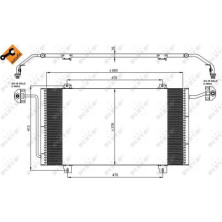 NRF | Kondensator, Klimaanlage | 35908