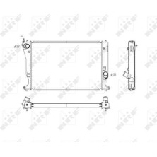 NRF | Kühler, Motorkühlung | 53768