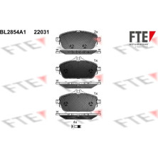 FTE | Bremsbelagsatz, Scheibenbremse | 9011027