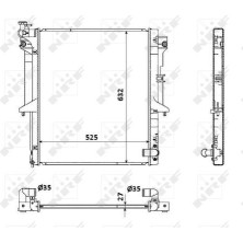 NRF | Kühler, Motorkühlung | 53908