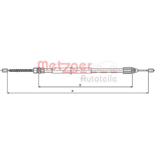 Metzger | Seilzug, Feststellbremse | 10.6543