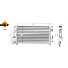 NRF | Kondensator, Klimaanlage | 35423