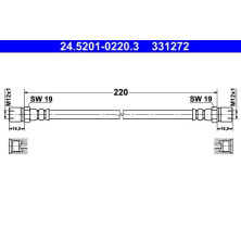 ATE | Bremsschlauch | 24.5201-0220.3